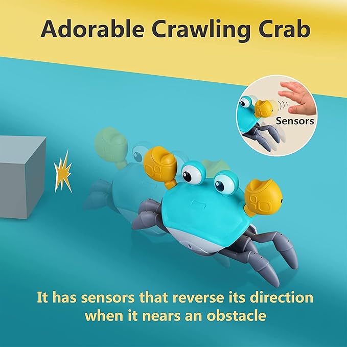 Dancing Crab Musical Toy with Lights for Babies